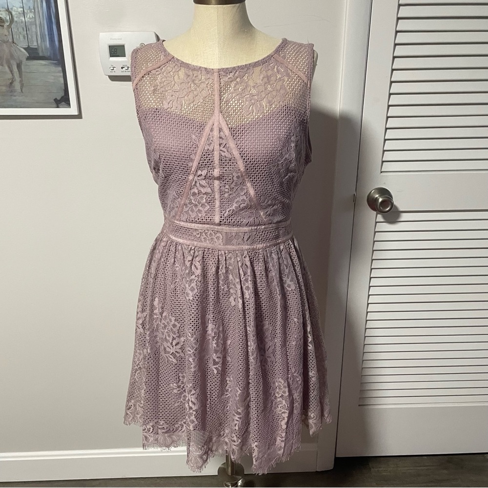 Lilac lace dress